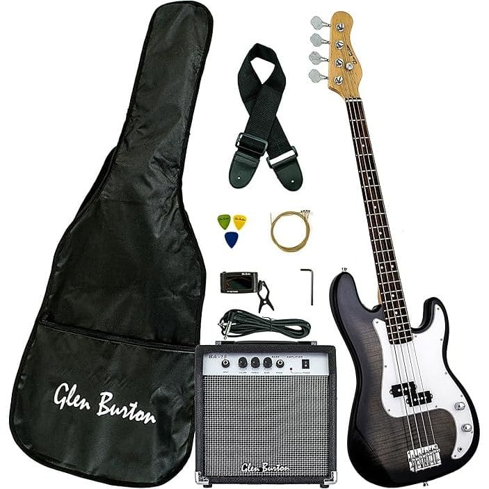 Glen Burton GB150BCO-BK Electric Bass Guitar